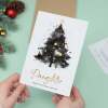 Christmas Card For Daughter Christmas Tree Card Wising You A Merry Christmas - Portrait (5x7) / Blank Inside