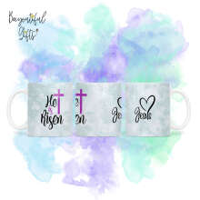 Religious Ceramic Mug - His Is Risen Jesus Full Wrap