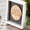 Engagement gifts. Proposal decorations. Engaged sign. Engagement present for date of engagement. Unique wedding gift for couple. - White