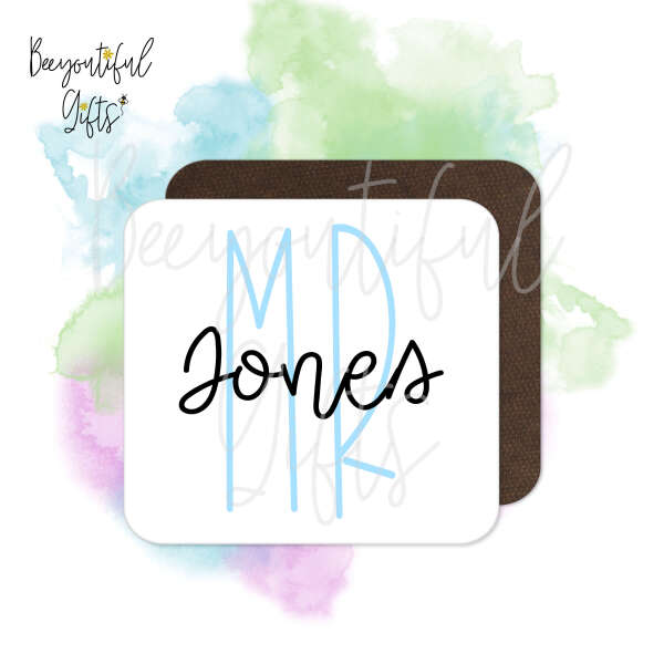 Personalised Teacher Coaster - Pastel Teacher's Name