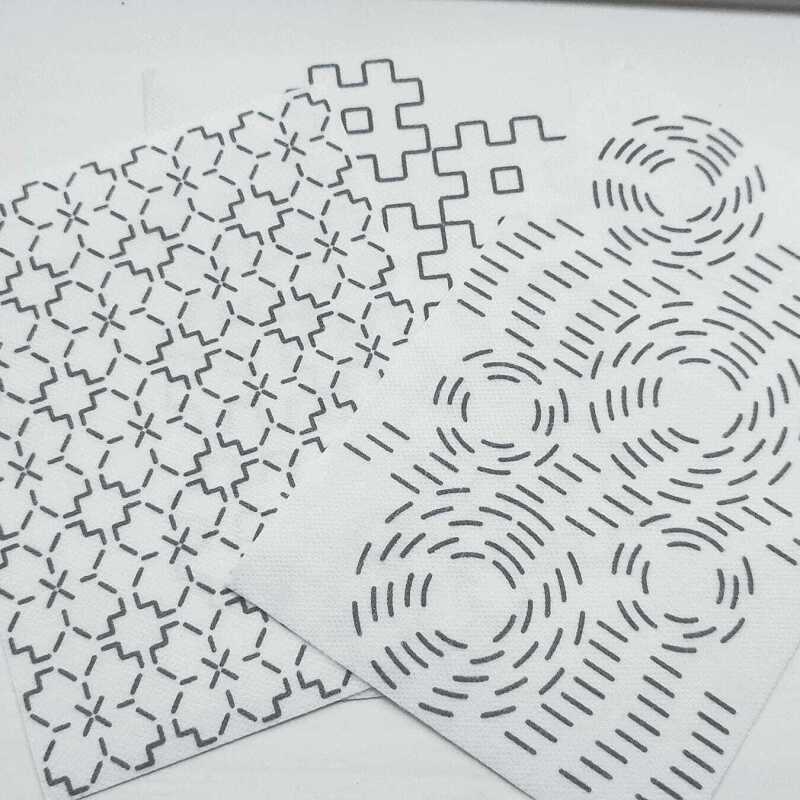 Sashiko Stick and Stitch Transfers