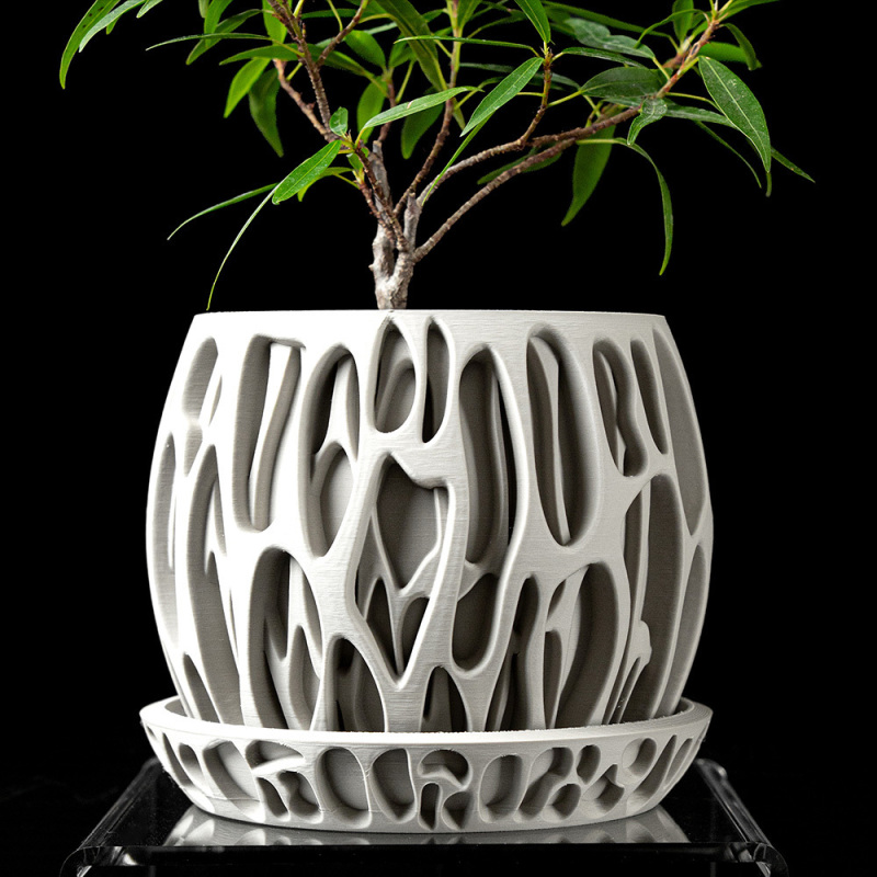 Slime Planter Pot - Matte Dark Green