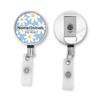 Personalised Metal ID Reel - Daisies
