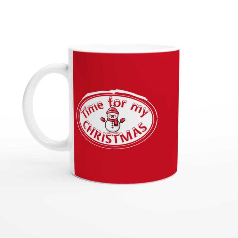 Time For My Christmas Mug - Ceramic White