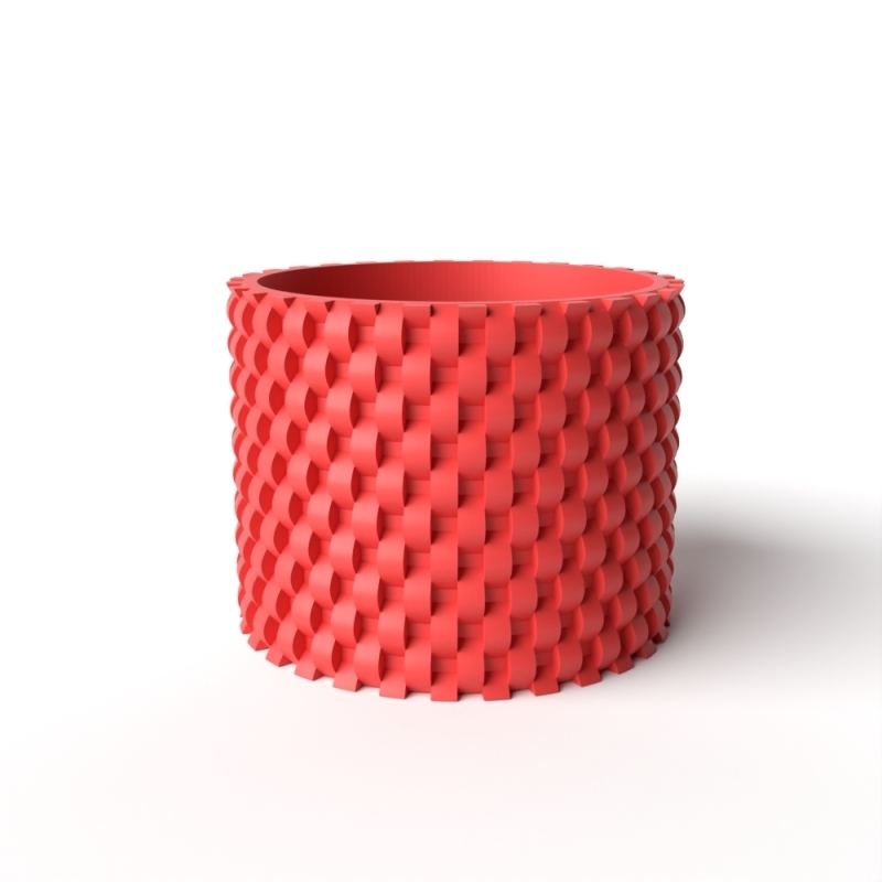 The Cheo Planter Pot with Drainage Tray & Stand: Modern and Unique Home Decor for Plants and Succule - Black - 3"