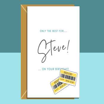 Funny Personalised Birthday Card - For Him or Her - Customised Card for Brother, Friend, Mum, Dad, Sister or anyone else