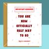 Funny 40th Birthday Card - Personalised inside if required - For Him or For Her - Perfect greetings card for someone turning 40 years old - Blank inside - Small