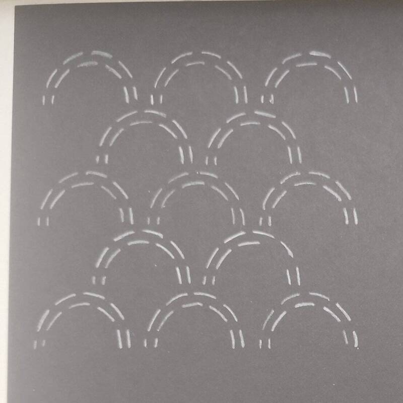 Sashiko Templates Circular | Visible Mending | Quilting and Sewing Templates | Reuseable Mending Stencils