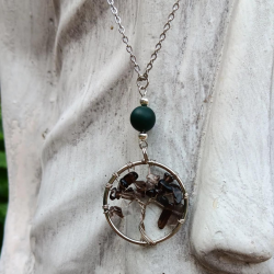 Smokey quartz and Bloodstone Necklace