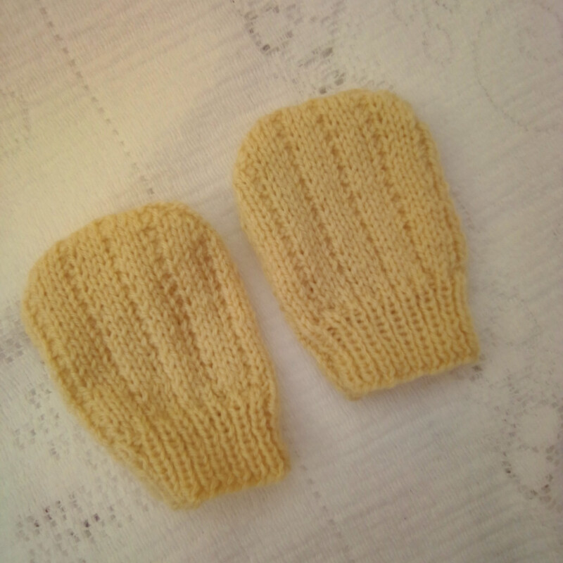 Unisex Hand Knitted Cabled Cardigan Set, 4 Piece Cardigan Set - Premature 1 - Chest 10 ins  - £10.00