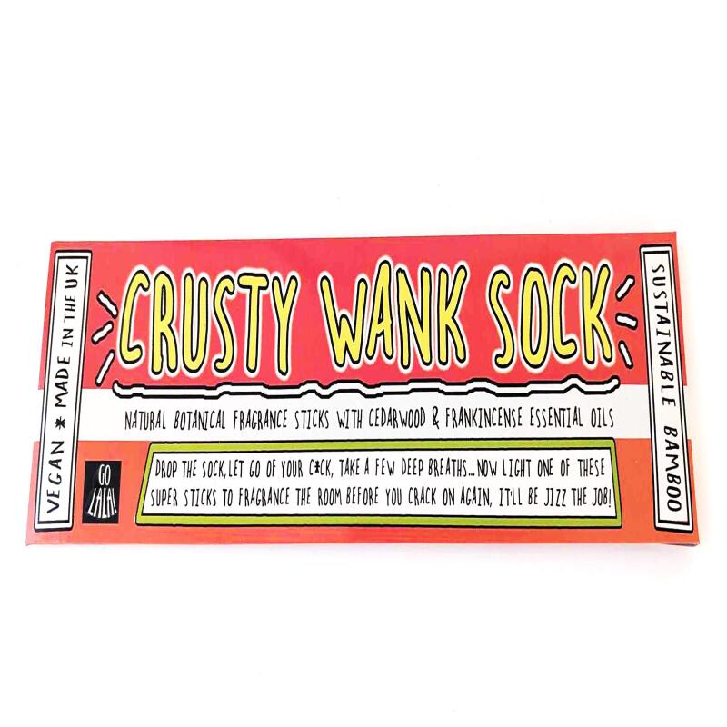 Crusty Wank Sock Funny Smells Fragrance Sticks | Vegan | Aromatherapy | Funny Gift | Stocking Filler | Secret Santa | Dog Gift