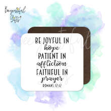 Religious Coaster - Be Joyful In Hope