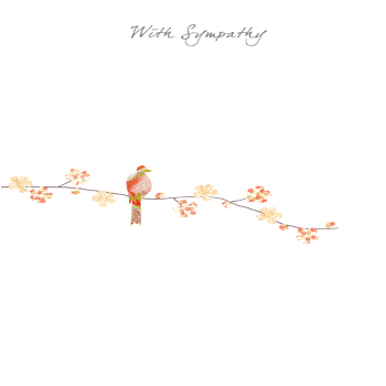 One Bird Sympathy Greeting Card