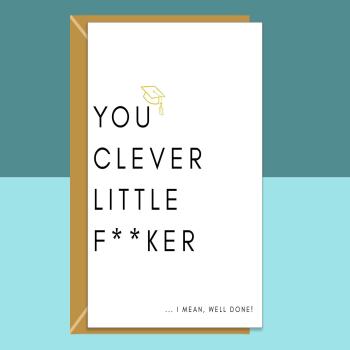 Funny Graduation Card: Exams, Degree, PhD - Personalised Message Available