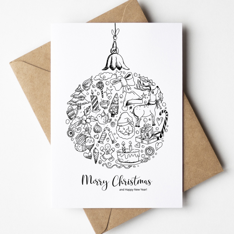 Corporate Christmas Cards Branded | Corporate | Company | Christmas Cards for Clients  Staff, Co-Workers, Teams & Clubs Christmas Cards - A6 - 4.1" x 5.8"