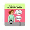 Doll Coaster | Drinking Responsibly | Funny coaster for her | drink | Wine coaster | tea | coffee | gift