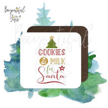 Christmas Coaster - Cookies & Milk for Santa