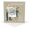 Crossword themed anniversary card for a couple of puzzlers - designed by Erica Sturla - 15cm square and blank inside