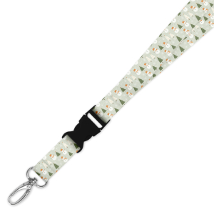 Double Breakaway Lanyard - Snowmen & Christmas Trees
