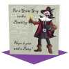 A great guy - Guy Fawkes themed birthday card - designed by Erica Sturla - 15cm square and blank inside, made in the UK