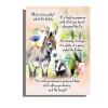 Funny Birthday Card pig donkey seagull badger A5 uncoated textured
