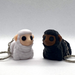 Baby Sheep Keyring Pack