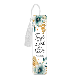 Religious Aluminium Bookmark with Tassel - Trust In The Lord