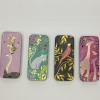 Magnetic Needle Travel Tin | Magnetic Needle Case - Green Cat