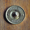 Holy Mackerel press to reset retro themed blank greeting card for him or her - designed by Andy Poplar - 15cm square and blank inside for your message