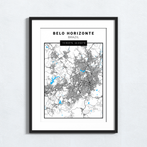 Map Print - Belo Horizonte - Brazil