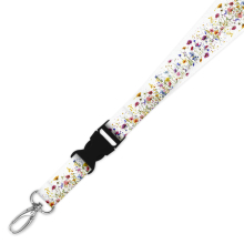 Double Breakaway Lanyard - Wildflower Border