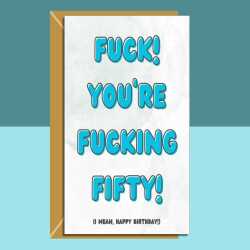 Funny 40th Birthday Card - Personalised inside if required - For Him or For Her - Perfect greetings card for someone turning 40 years old