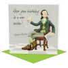Wee belter, Robert Burns birthday card - designed by Erica Sturla - 15cm square and blank inside, made in the UK