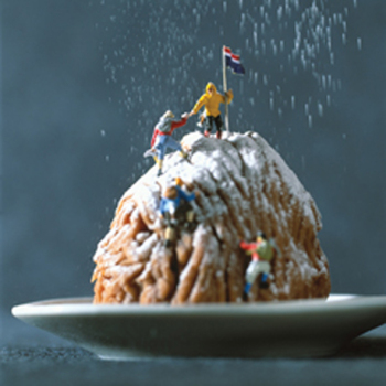 The Summit 150mm Square Greetings Card by Akiko Ida and Pierre Javelle