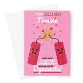 Dynamite Fiancée Valentine's Day Card