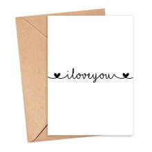 Anniversary Card - I Love You - Small (A6)