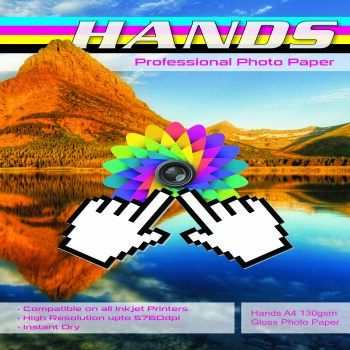 Hands Professional A4 130gsm Gloss Photo Paper