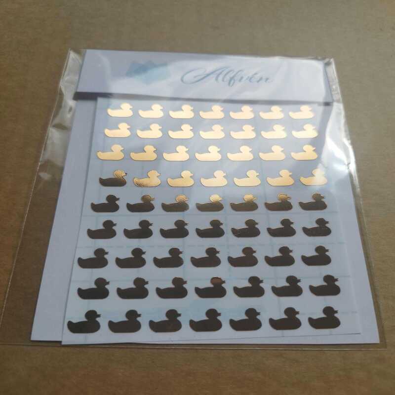 Rubber Duck Golden Stickers - 2