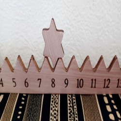 Wooden Christmas Countdown Advent Calendar