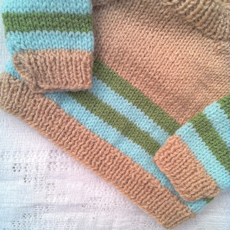 Boys Trousers and Jumper Outfit - 0 - 3 months Chest 16 ins - £17.50