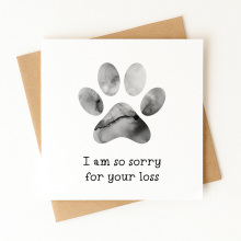Sympathy Card - I Am So Sorry For Your Loss - Standard Smooth Card