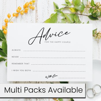 Wedding Advice Cards 10|25|50|75|100 Wedding Advice Cards