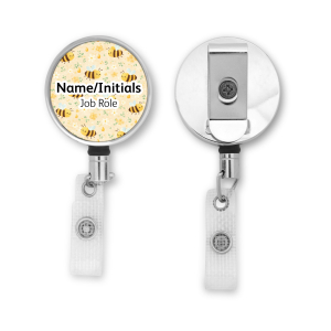 Personalised Metal ID Reel - Enchanted Bees