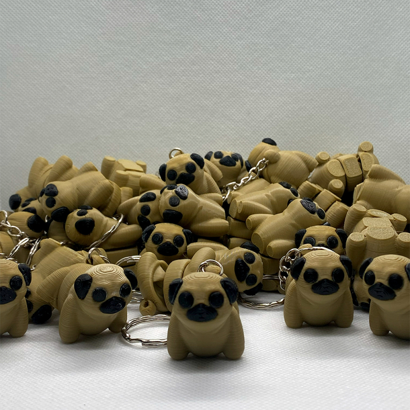 Baby Pug Keyring - Pack of 10