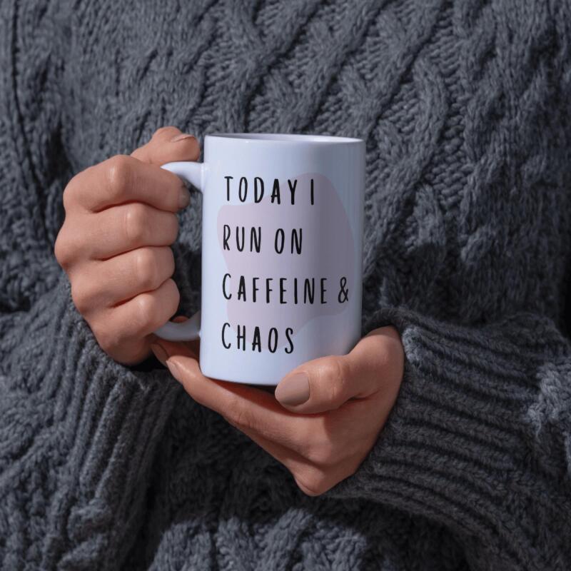 Funny Mug for Him or Her - Caffeine - For Birthday, Christmas, Yourself, Secret Santa, Office Mugs
