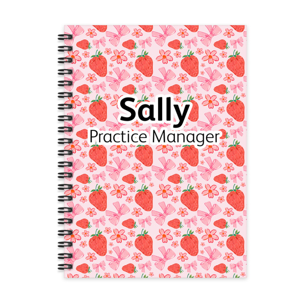 Personalised A5 Notebook - Strawberry Fields