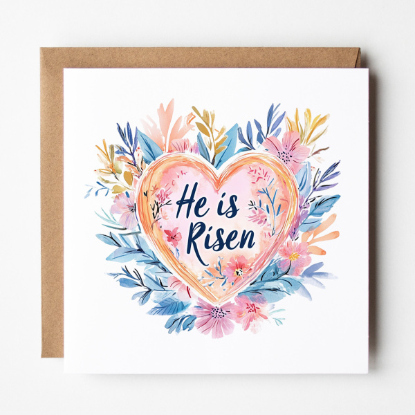 Easter Card - He Is Risen - Standard Smooth Card