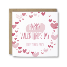 Valentine's Day Card - I Love You So Much - Standard Smooth Card