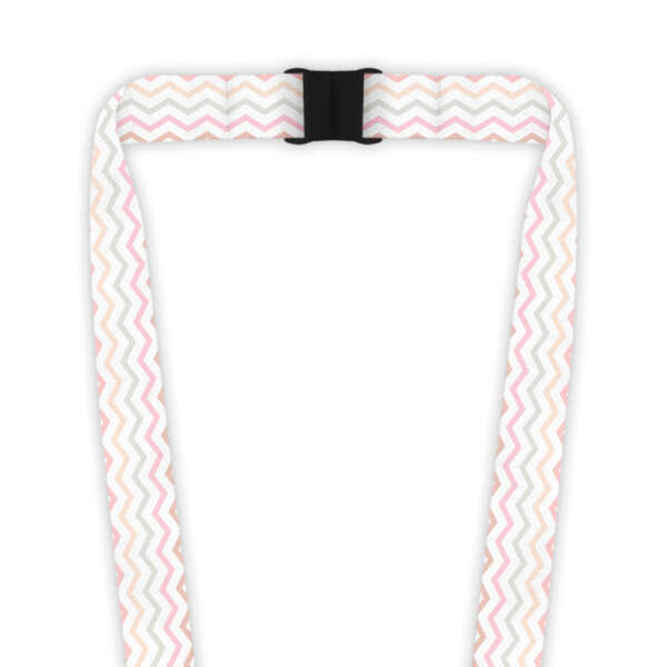 Double Breakaway Lanyard - Natural Zig Zags