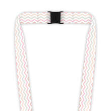 Double Breakaway Lanyard - Natural Zig Zags